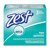 Zest Zestfully Clean refreshing bars, aqua with vitamin e, 3-count Full-Size Picture